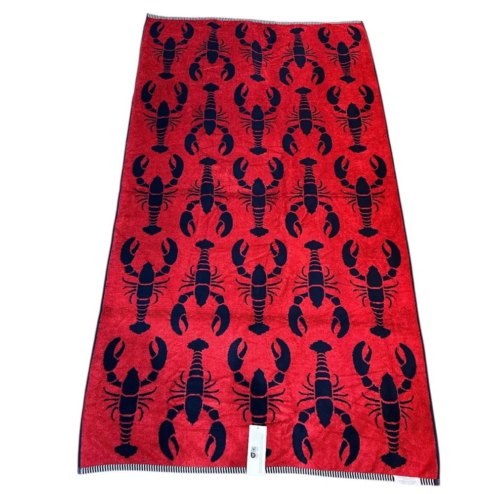NEW Caro LOBSTER/CRAWFISH DESIGN REVERSIBLE Beach Towel